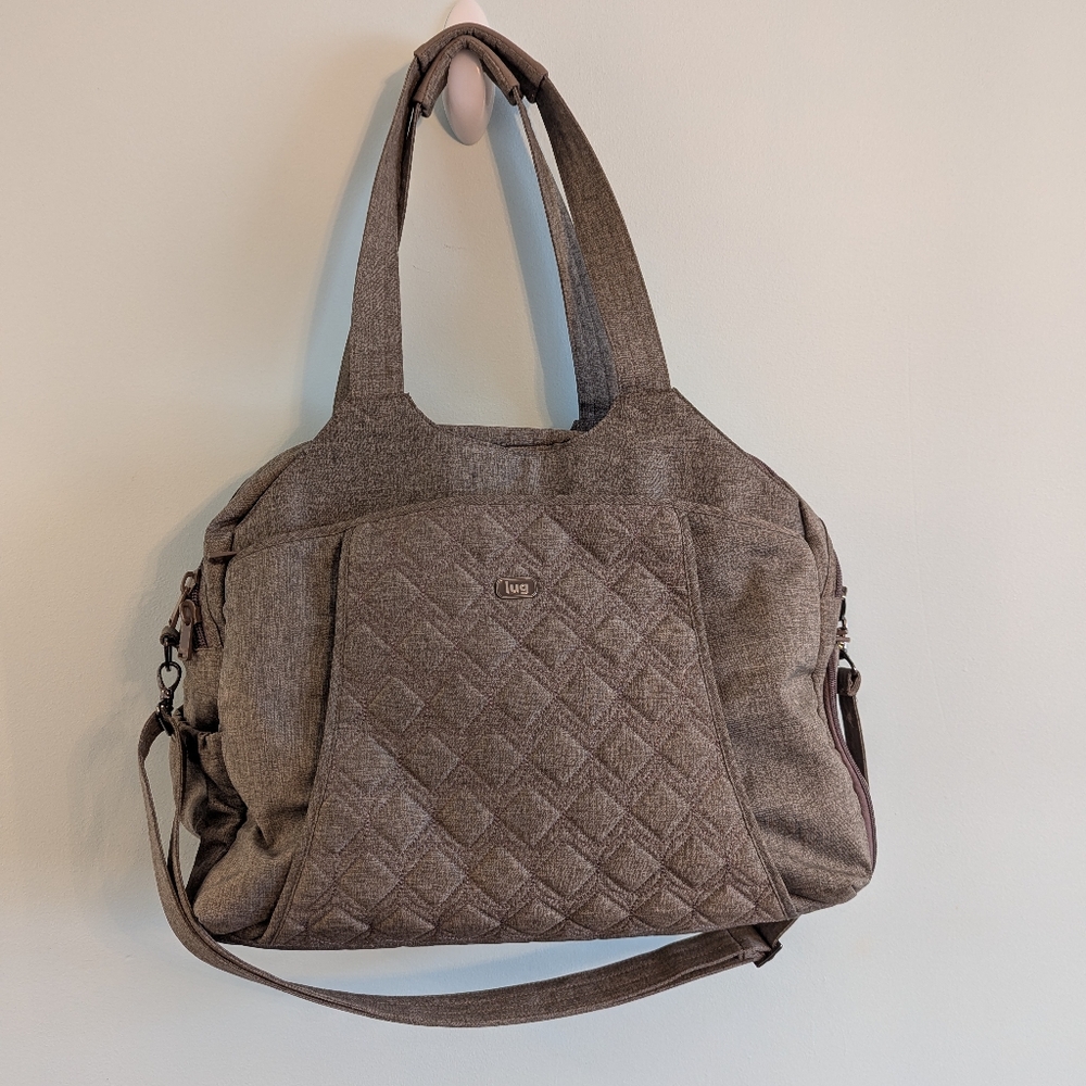 Large Lug Pontoon Weekender Bag Walnut - Picture 14 of 16